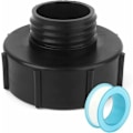 Pikkukuva 1 / 4: IBC-adapteri S100x8 - S60x6 pienennys PTFE-teipillä - 1000 litran säiliöhanaan, IBC-säiliöadapteri sadevesisäiliön tynnyriventtiilille