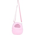 Miniatyrbillede 4 af 5: XJ-Kæledyrsbæretaske Hamster Åndbar Rejsetaske med Skulderrem til Små Kæledyr Pindsvin Sukkerflyver Egern Kanin (Pink, Størrelse S)