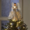 Miniatyrbilde 1 av 5: LED Engel Juletrestjerne Juleengel Juletrepynt