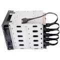 Miniatyrbilde 4 av 5: XJ-10x 15 Pin Sata Strømkabel Forlengelse Harddisk Kabel 1 Hann Til 5 Hunn Strømforsyning Splitter Adapter C