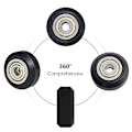 Miniatyrbilde 2 av 5: XJ-[13 stk/pakke] 3D-skriver remskiver 625zz Lineær Ulley Passivt rundt hjul for CR10, 3