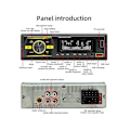 Pikkukuva 1 / 5: XJ-Yksittäinen Din Autoradio Bluetooth Autostereovastaanotin LCD-näytöllä Am/fm Radio Mp3-soitin Usb Sd A