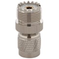 Pikkukuva 4 / 5: XJ-Tnc Uros - Pl259 Uhf Naaras Adapteriliitin, hopea