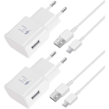 Miniatyrbillede 2 af 5: st snabblader, 1,2 m kabel, kompatibel med Samsung Galaxy S22 S21 S20 S8 S10 S9 Plus Note 7 8 9 10 A53 LG, HTC 2-pak/sort