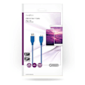 Pikkukuva 3 / 3: XJ-USB-kaapeli | USB 3.2 Gen 1 | USB-A Uros | USB Micro-B Uros | 5 Gbps | Nikkelipinnoitettu | 5,00 m | Pyöreä | PVC | Sininen | Muovipussi