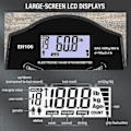 Miniatyrbilde 5 av 5: Grepsstyrketester, 396lbs/180kg Digital Hånddynamometer Grepsstyrkemåler USB LCD-skjerm Hånd