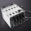 Miniatyrbilde 3 av 5: XJ-10x 15 Pin Sata Strømkabel Forlengelse Harddisk Kabel 1 Hann Til 5 Hunn Strømforsyning Splitter Adapter C