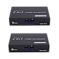 Miniatyrbilde 1 av 5: XJ-2x 1920x1440 Vga Switch 2-inn-1-ut 2 Port Delingsbryter Splitterboks