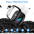 Miniatyrbillede 3 af 5: XJ-4-pak etui kompatibelt med Fitbit Sense / Versa 3, blød TPU-belagt støtfanger fuldt dækkende beskyttelse