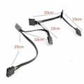 Miniatyrbillede 2 af 5: XJ-6x 4-pin Ide Til 5-port Strømforsyningskabel 4-pin Molex Til Multi Sata Port 18awg Ledning Strømkabel Til Ha