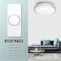 Miniatyrbillede 5 af 5: Inline LED-dæmper, Indbygget drejekontakt ON/OFF og drejekontrol dæmper til dæmpbar 3-100W LED/glødepære hvid