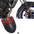 Miniatyrbilde 2 av 5: XJ-Motorsykkel Frontskjerm Mudguard Bakre Forlengelse For Mt07 Mt-07 2018 2019 For Tracer 700 2020 2021