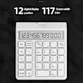 Miniatyrbild 4 av 5: XJ-Numerisk knappsats 4.0 Bluetooth-tangentbord med displaykalkylatorfunktion 2 i 1 sifferplatta och kalkylator