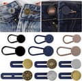 Buttonhole Extender - 12 Pieces - Trouser Extender - 15-17 MM - Silicone - Jeans Trouser Extender - Button Extender - Trouser Buttonhole Extender ...