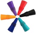 6 pcs Wine Stoppers, Ak1980 Silicone Reusable Sparkling Wine Bottle Stopper And