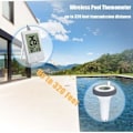 Miniatyrbillede 4 af 4: Flydende Pooltermometer Måler, Trådløst Flydende Indendørs- og Udendørstermometer, Digitalt Pooltermometer med LCD-skærm