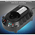 Miniatyrbillede 3 af 4: Li-ion Batterioplader, Erstatnings Hurtig Batterioplader Lithium Batteri Ladestation til 12V DC 1.5A Makita BL1013 BL7010 (EU Stik)