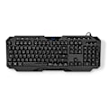 Pikkukuva 4 / 5: XJ-Langallinen pelinäppäimistö | USB Type-A | Kalvonäppäimet | LED | AZERTY | FR-asettelu | USB-virta | Virtajohdon pituus: 1,30 m | Multimedia