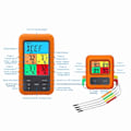 Miniatyrbilde 5 av 5: Digitalt Grilltermometer Kjøtttermometer For Ovntermometer Med Timer 4 Prober Temperaturalarm Kjøkken