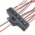 Miniatyrbild 3 av 5: XJ-6 portars Snabbkopplingsfördelare Utgångsledningsdelare Belysning LED-strip Modell Lg