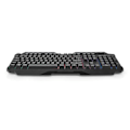Miniatyrbilde 3 av 5: XJ-Kablet Gaming Tastatur | USB Type-A | Membrantaster | LED | QWERTZ | DE Layout | USB-strøm | Strømkabellengde: 1,30 m | Multimedia