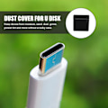 Miniatyrbild 5 av 5: 20 st USB-skydd Datakabel Skydd Anti-fukt Plug Skyddshylsa Hane Dammtät för Disk Anti-damm Propp
