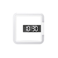 Miniatyrbild 1 av 5: XJ-Multifunktionell Fyrkantig Rgb Klocka Hem Termometer Digital Väckarklocka Led Spegel Skelett Väggklocka