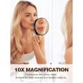 Miniatyrbild 4 av 5: 30x Magnifying Mirror with Tweezers - Enlarged Makeup Mirror with 2 Suction Cups for Beauty and Travel