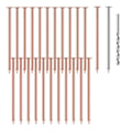Miniatyrbilde 1 av 5: 25 stk Kobberspiker for Avliving, 8,9 cm Ren Kobberspiker i Bulk, Stubbfjerningsspiker Maskinvare Spiker for