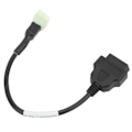 Miniatyrbillede 4 af 5: OBD2 6-benet motorcykeldiagnostikkabel konverteringsadapter til Delphi ECU med stik