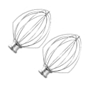 Miniatyrbilde 1 av 5: för K5AWW Trådvisp til KitchenAid 5QT 5K5SS 5KPM5 Mikser 2stk 59 metall 59