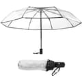 Automatic Folding Transparent Umbrella, Automatic Opening and Closing Transparent Folding Umbrella Transparent Umbrella