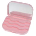 New plastic storage box, suitable for false eyelashes, cosmetics and makeup, with mirror, perfect for travel makeup tools.