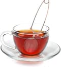 Miniatyrbillede 4 af 4: Filter Th & Eacute; Infuser Colander & Agrave; Th & Eacute; Tekande i rustfrit stål Te-bladbrygningsværktøj Gave til teelskere;