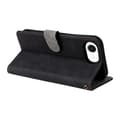 Miniatyrbild 4 av 5: Compatible with iPhone 16e Case Wallet RFID Blocking PU Leather Case Viewing Stand - Green Multicolor Multicolor Black