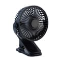 Clip-on Fan, Portable Rechargeable Mini Fan with Adjustable Rotation for Stroller and Table