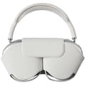 Compatible Protective Case for AirPods Max (with Sleep Mode), White PU Leather Headphone Case