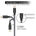 Miniatyrbillede 2 af 4: 2-Pak 2 Meter Lightning iPhone Ladekabel Sort