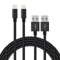 2-Pack 3 meter Lightning Kabel Svart