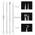Miniatyrbilde 2 av 3: Pore ​​Worm Tool 4-Pack Pore Worm Tool Set