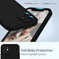 Miniatyrbild 3 av 5: iPhone 12 Pro Max Matt Svart Skal - Extra Kamera Skydd iPhone 12 Pro Max