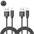 Miniatyrbillede 1 af 4: 2-Pak 2 Meter Lightning iPhone Ladekabel Sort