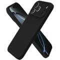 iPhone 17 Pro Matt Svart Silikon Skal