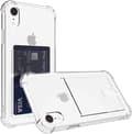 iPhone XR Transparent iPhone Skal med Korthållare Plånboksfodral