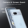 Miniatyrbild 4 av 6: Google Pixel 7A - Transparent TPU Skal