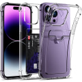 Miniatyrbild 1 av 5: Transparent iPhone Skal med Korthållare - Många Modeller iPhone 13
