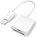 Miniatyrbild 1 av 6: Lightning till SD/TF-kortläsare – 2-i-1 minneskortadapter för iPhone/iPad