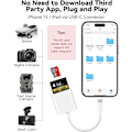 Miniatyrbild 3 av 7: Typ-C Kortläsare för SD & MicroSD – Kompatibel med iPhone, Mac & Android