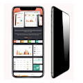 Miniatyrbillede 2 af 3: iPhone Privacy / Privacy Screen Protection - Mange modeller iPhone XR