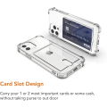 Miniatyrbild 2 av 5: Transparent iPhone Skal med Korthållare - Många Modeller iPhone 11 Pro Max
